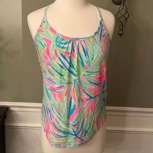 Lilly Pulitzer Lacy Tank in Tiki Pink Size XXS